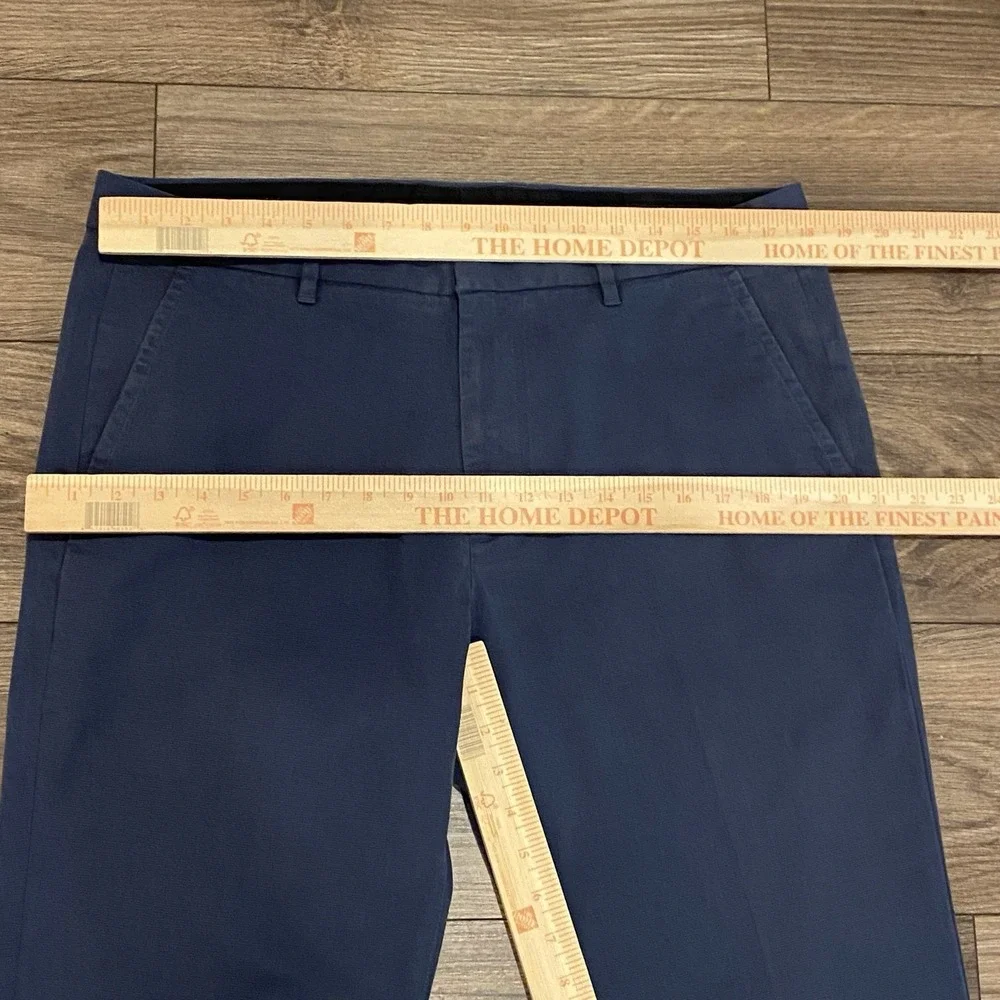 Bonobos‎ Golf Monday Pants Men's Size 36 Slim Navy With Dark Blue Pinstripes